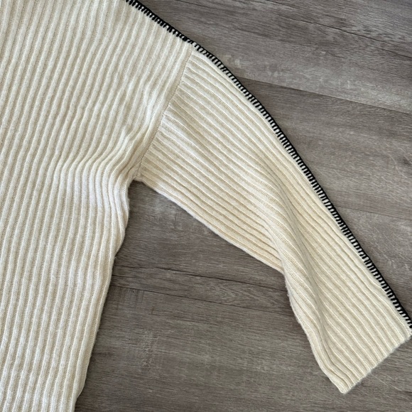 NWT Steve Madden Women’s Mock Neck Rib Dress In White Cap - Picture 7 of 11